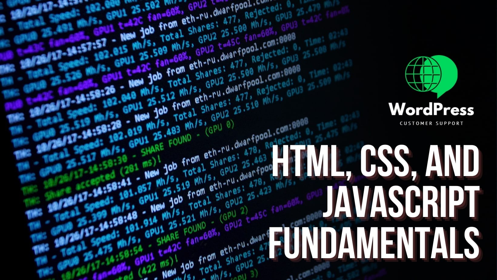 WordPress Developer – HTML, CSS, and JavaScript Fundamentals