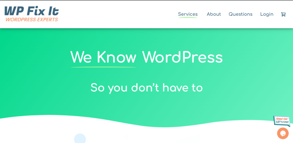 We Know WordPress
So you don’t have to